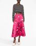 Valentino Garavani Rok met roosprint Roze - Thumbnail 4