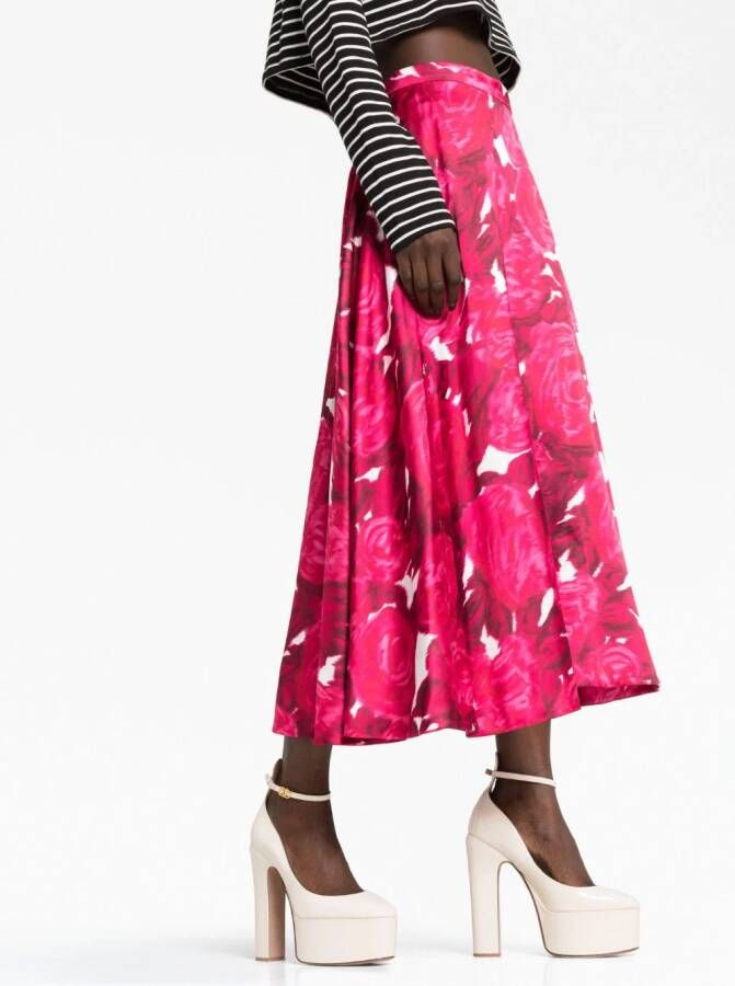 Valentino Garavani Rok met roosprint Roze