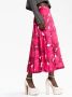 Valentino Garavani Rok met roosprint Roze - Thumbnail 5