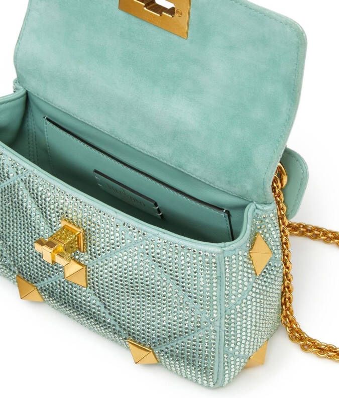 Valentino Garavani Roman Stud medium schoudertas Groen