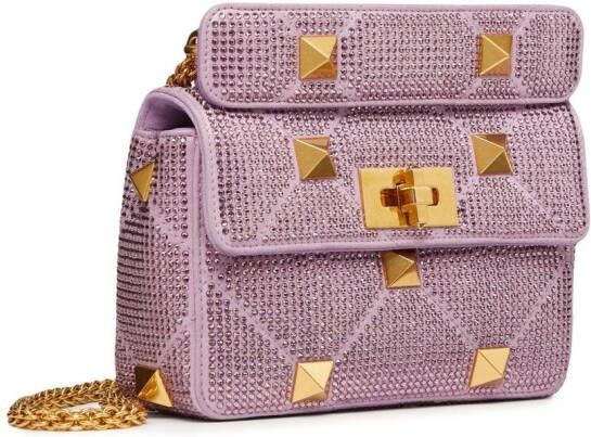 Valentino Garavani Romanstud schoudertas Paars