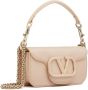 Valentino Garavani Schoudertas met logoplakkaat Beige - Thumbnail 4