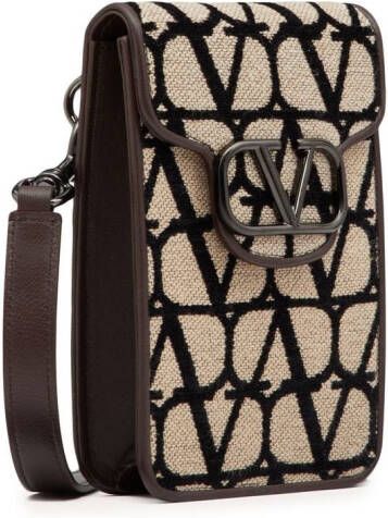 Valentino Garavani Schoudertas met logoprint Beige