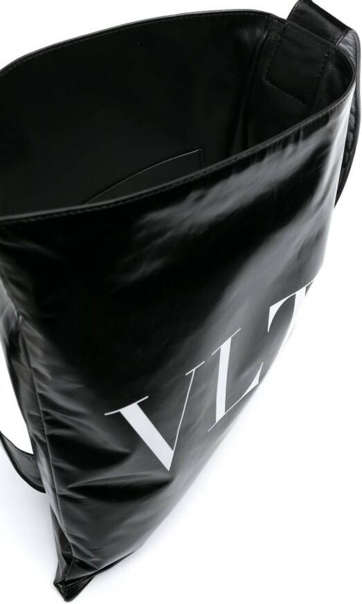 Valentino Garavani Schoudertas met VLTN print Zwart