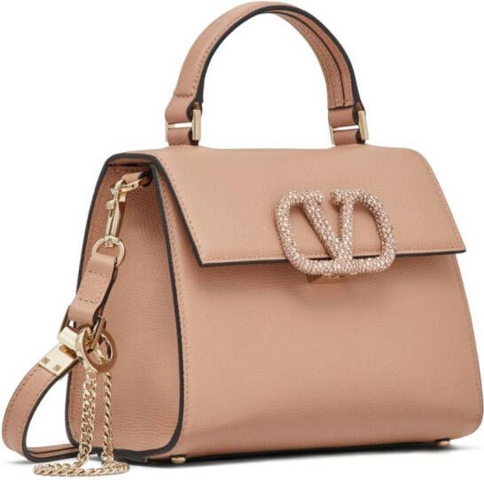 Valentino Garavani VSLING kleine schoudertas Beige