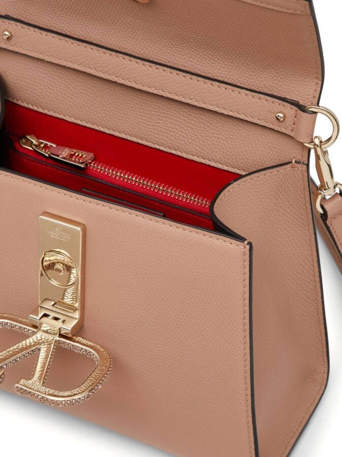 Valentino Garavani VSLING kleine schoudertas Beige