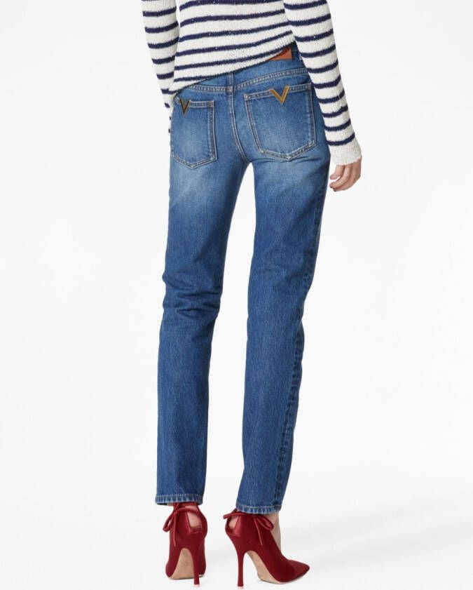 Valentino Garavani Slim-fit jeans Blauw