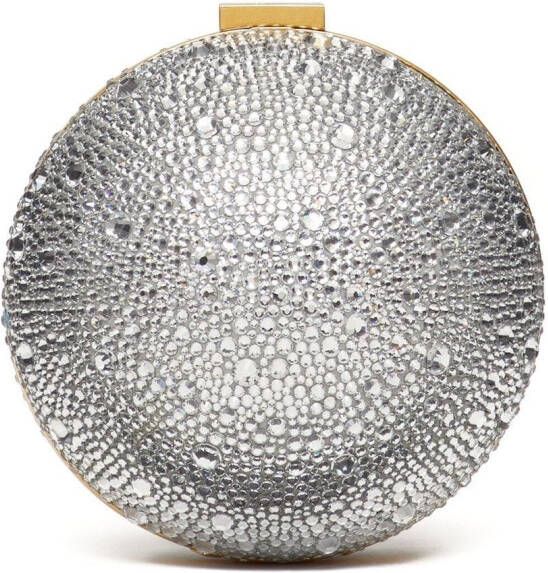 Valentino Garavani VLogo Signature verfraaide clutch Zilver