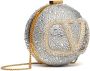 Valentino Garavani VLogo Signature verfraaide clutch Zilver - Thumbnail 4