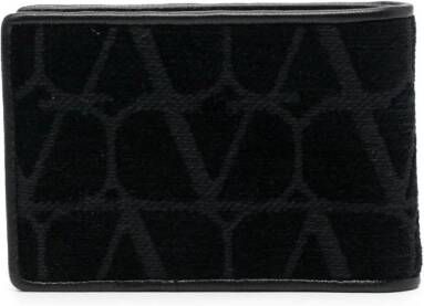Valentino Garavani Portemonnee met monogram patroon Zwart