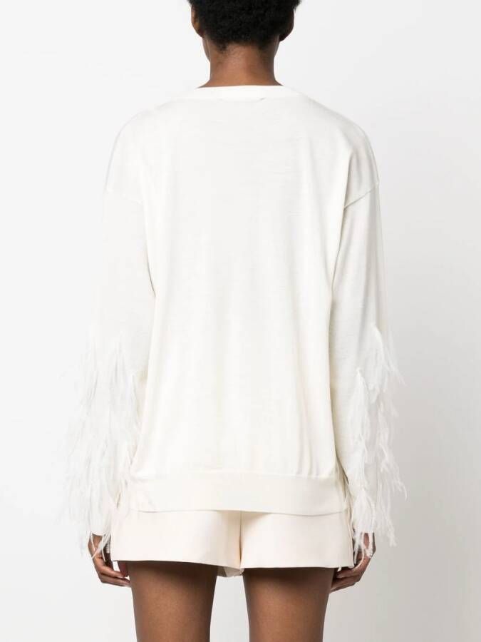Valentino Garavani Trui met verendetail Beige
