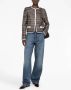 Valentino Garavani Tweed jack Blauw - Thumbnail 2