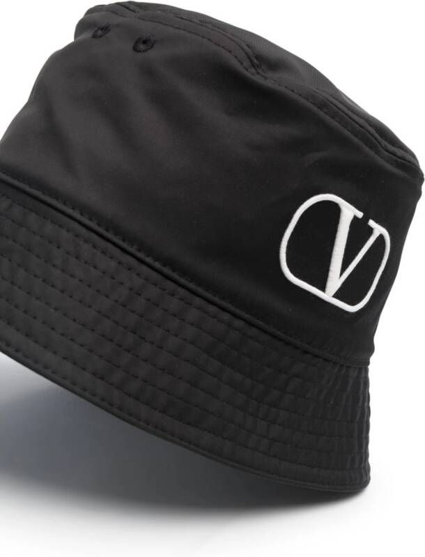 Valentino Garavani Vissershoed met geborduurd logo Zwart