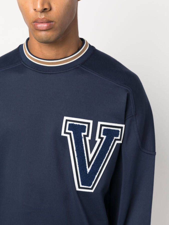 Valentino Garavani VLogo sweater met ronde hals Blauw