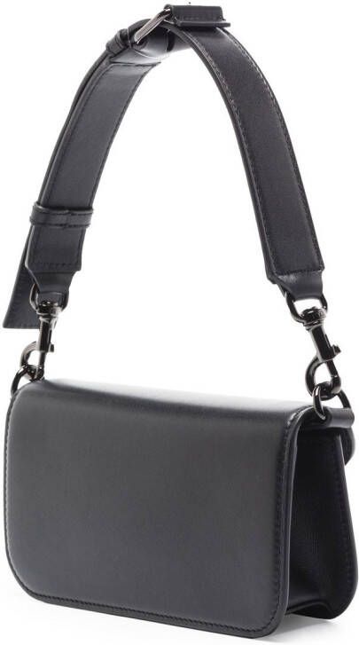 Valentino Garavani Locò kleine leren crossbodytas Zwart