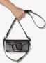 Valentino Garavani Locò kleine leren crossbodytas Zwart - Thumbnail 4