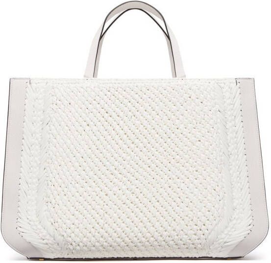 Valentino Garavani VLogo kleine shopper Wit
