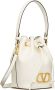 Valentino Garavani Vlogo leren bucket-tas Wit - Thumbnail 3