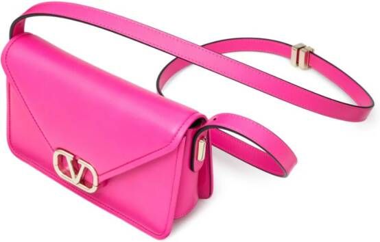 Valentino Garavani Leren schoudertas Roze