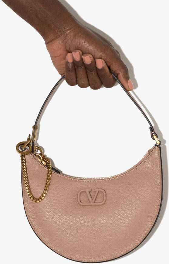 Valentino Garavani VLogo kleine schoudertas Beige