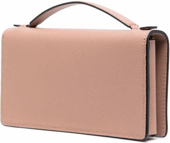 Valentino Garavani VLogo Signature clutch met kettinghengsel Beige