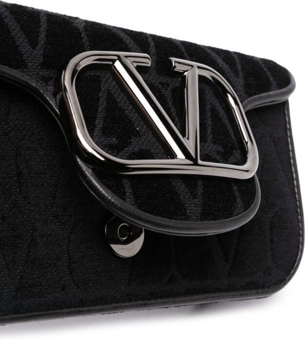 Valentino Garavani VLogo schoudertas met monogram Zwart