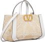 Valentino Garavani VLogo shopper met kralen Beige - Thumbnail 3