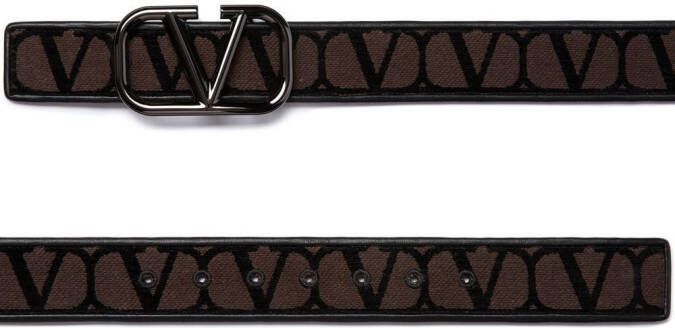 Valentino Garavani Toile Iconographe riem Bruin
