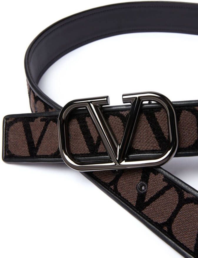 Valentino Garavani Toile Iconographe riem Bruin
