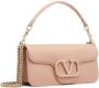 Valentino Garavani VLogo Signature schoudertas Beige - Thumbnail 4