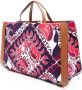 Valentino Garavani VLogo Signature shopper met bandanaprint Blauw - Thumbnail 4