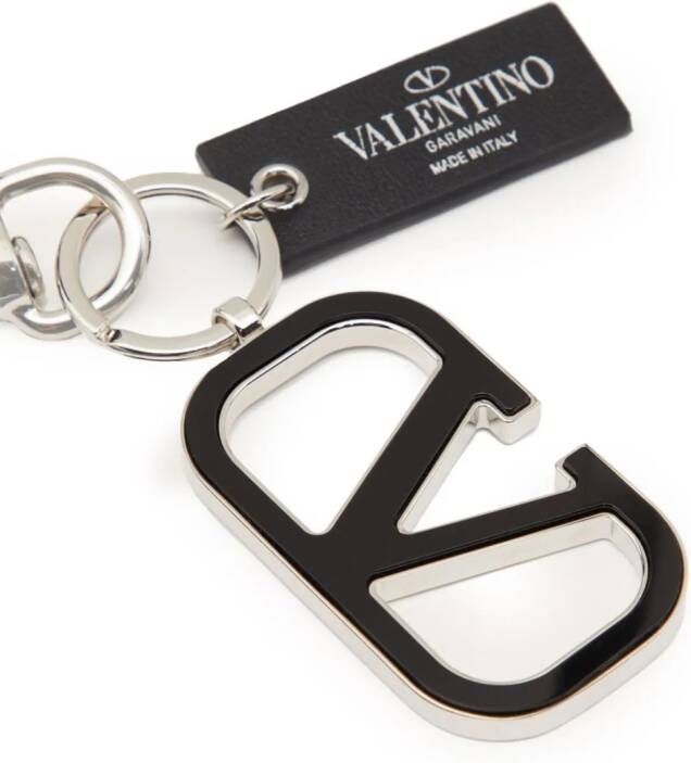 Valentino Garavani Sleutelhanger met logo Zwart