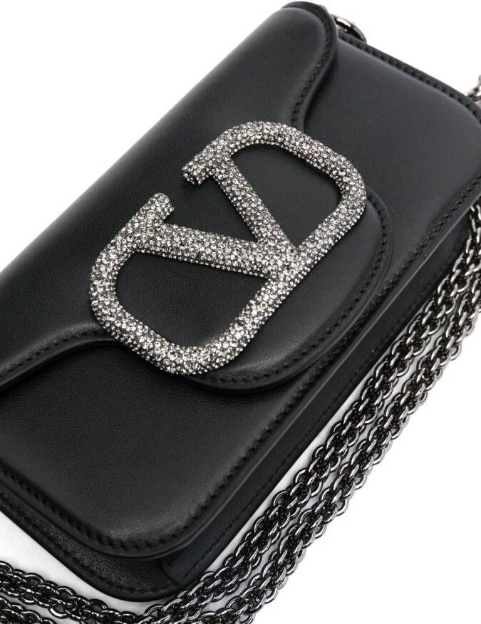 Valentino Garavani VLogo verfraaide crossbodytas Zwart