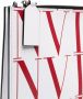 Valentino Garavani VLTN clutch met logoprint Wit - Thumbnail 4