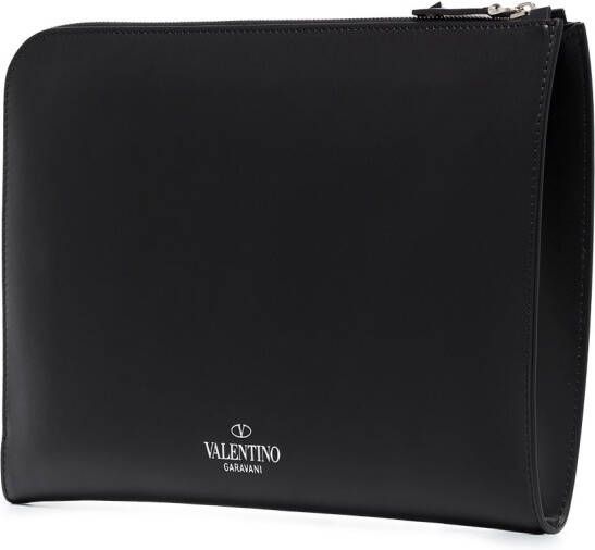 Valentino Garavani Vltn leren buidel Zwart