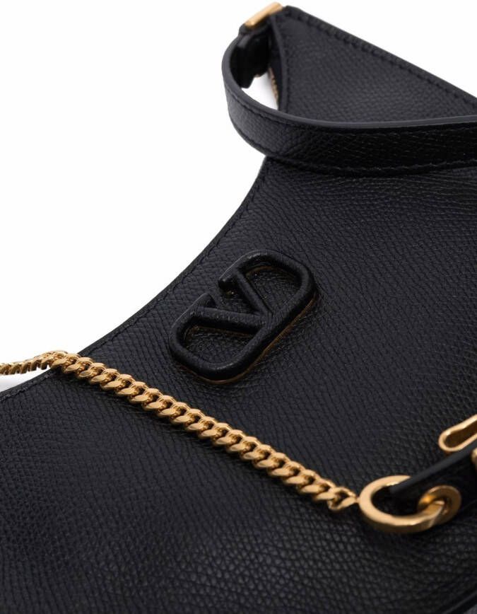 Valentino Garavani VLogo mini-schoudertas Zwart