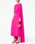 Valentino Garavani Cady Couture midi-jurk met cape-effect Roze - Thumbnail 2