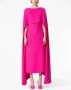 Valentino Garavani Cady Couture midi-jurk met cape-effect Roze - Thumbnail 3