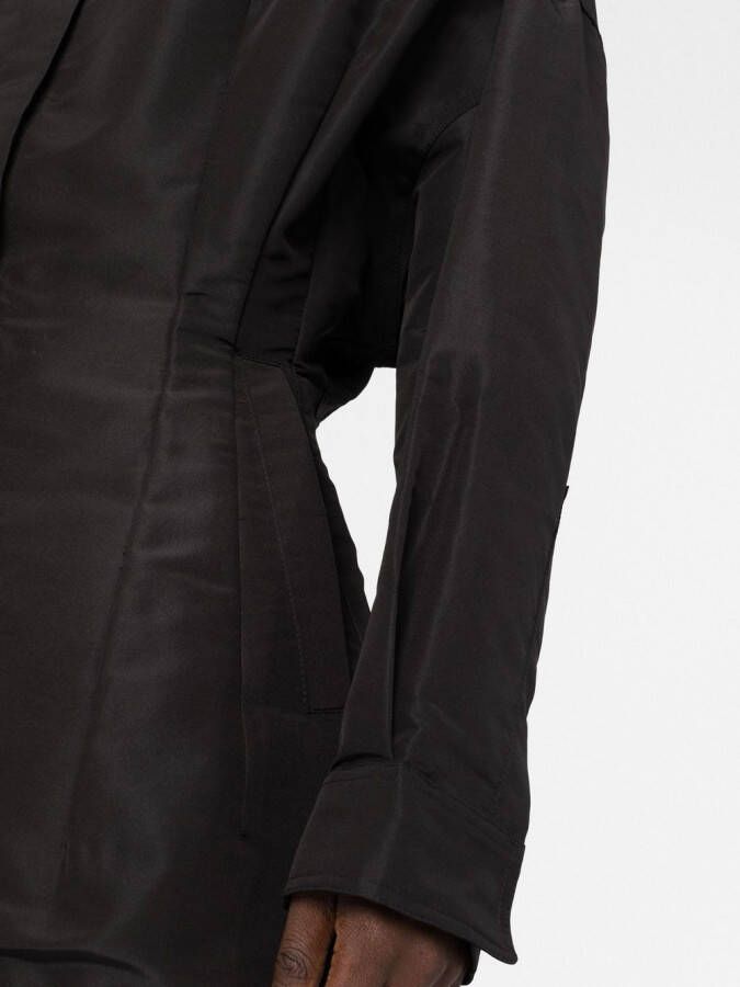 Valentino Garavani Shirtjack met gesmockt detail Zwart
