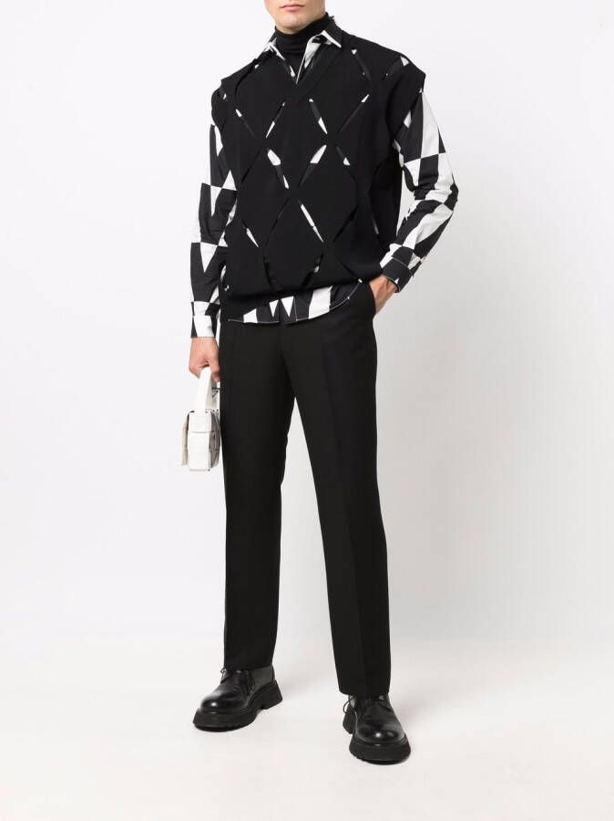 Valentino Garavani Gebreide spencer Zwart