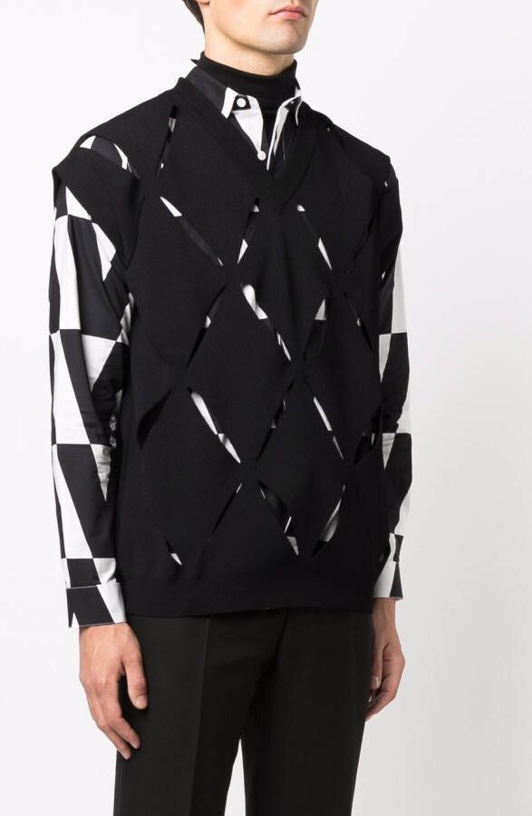 Valentino Garavani Gebreide spencer Zwart