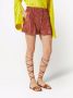 Valentino Garavani Geplooide shorts Bruin - Thumbnail 3