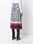 Valentino Garavani Gestreepte rok Blauw - Thumbnail 4