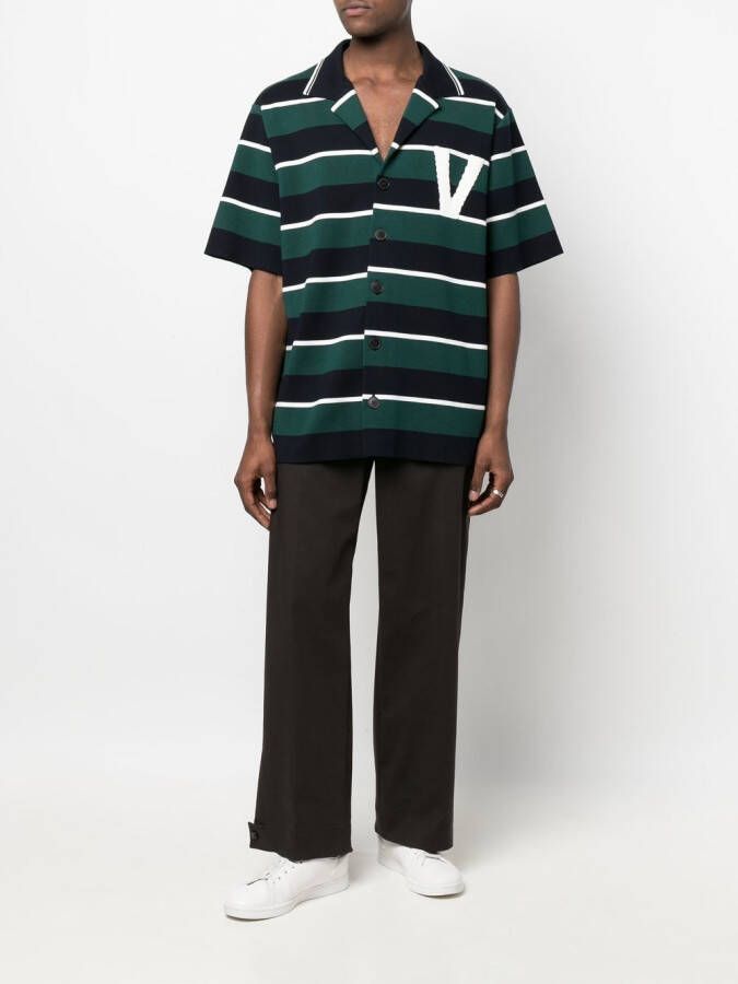 Valentino Garavani Gestreepte sweater Blauw