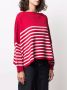 Valentino Garavani Gestreepte trui Rood - Thumbnail 3