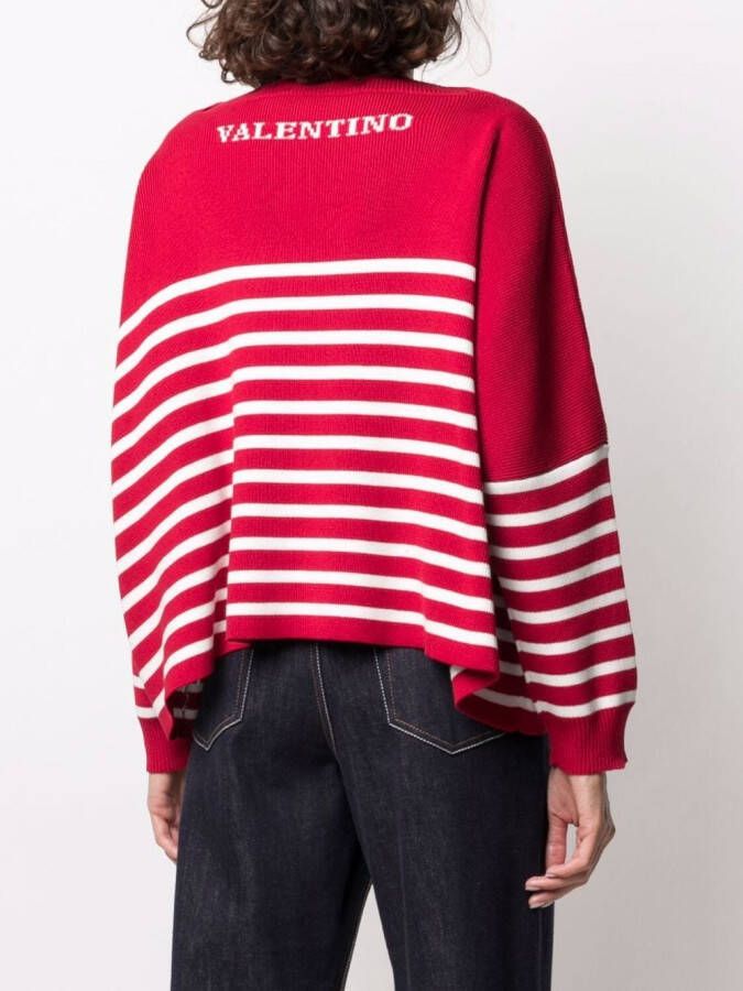 Valentino Garavani Gestreepte trui Rood