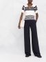 Valentino Garavani High waist broek Blauw - Thumbnail 2