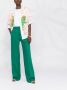 Valentino Garavani High waist broek Groen - Thumbnail 2