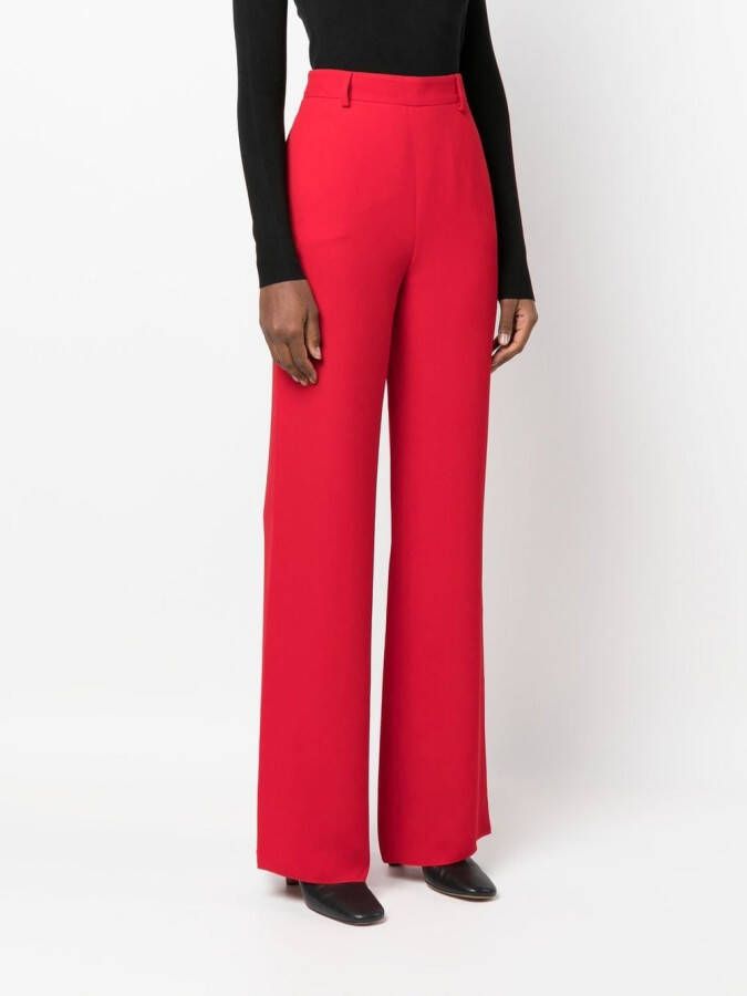 Valentino Garavani High waist broek Rood
