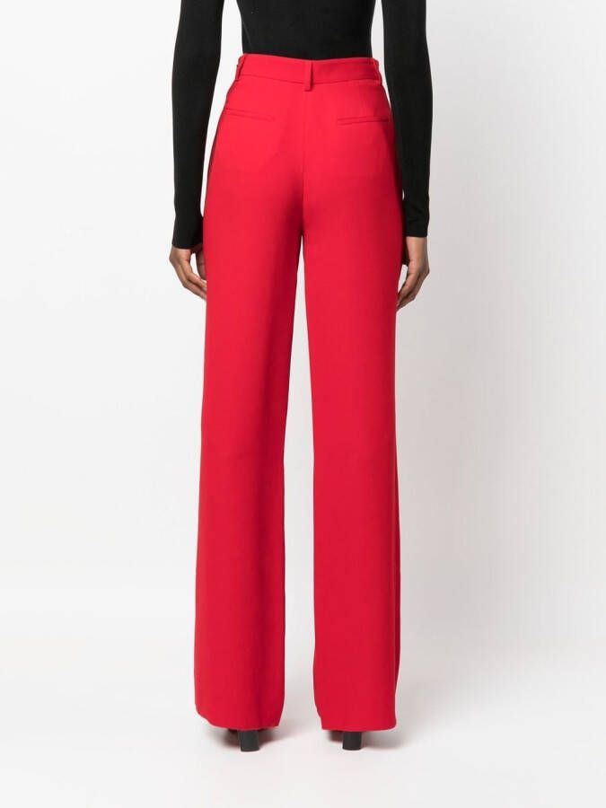 Valentino Garavani High waist broek Rood